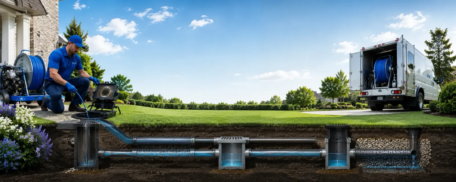 Outdoor drain cleaning information for West Yarmouth, MA